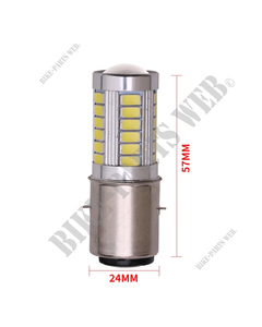 Light, bulb LED 12V base BA20D - 1079298LED